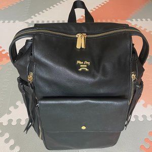 Miss Fong Love and Peace Diaper Bag Backpack (black)